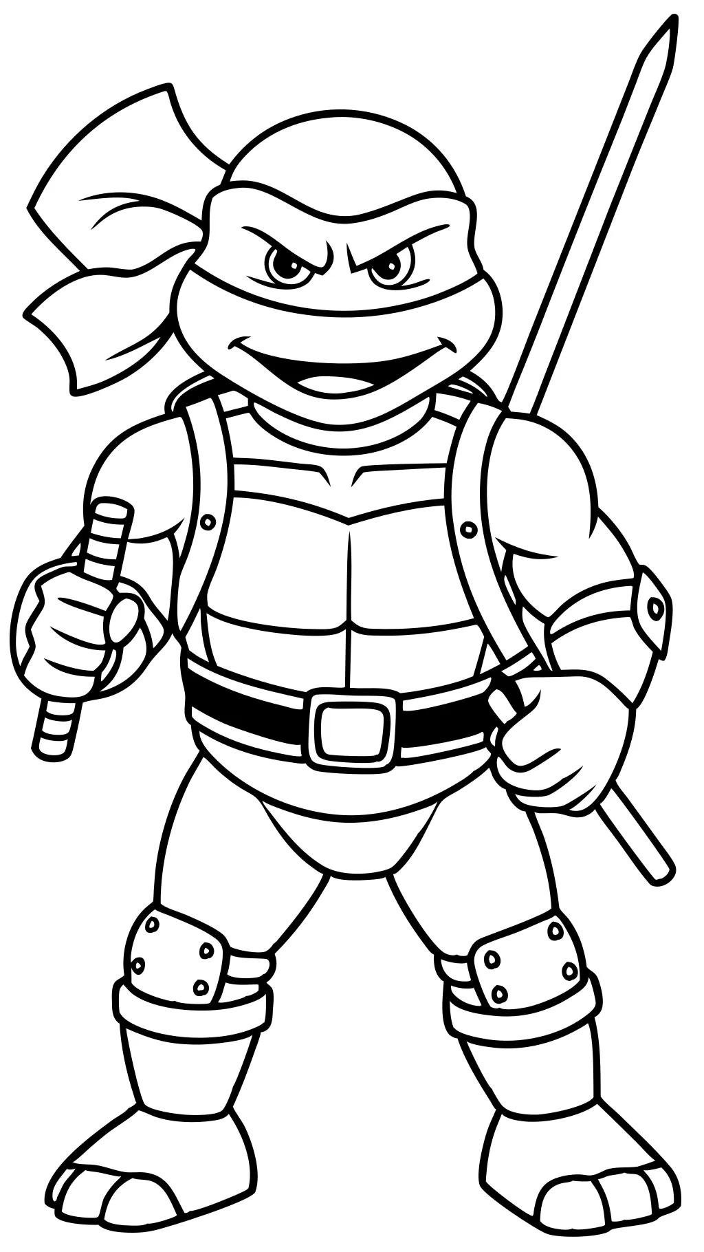 coloriage ninja tortue